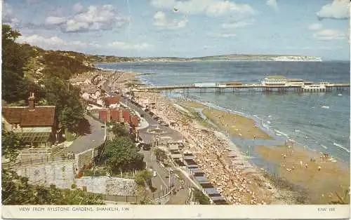 PC06236 Blick von Rylstone Gardens. Shanklin. I.W. 1959