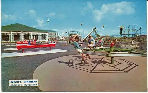 PC06186 Butlins Minehead. Kinderspielplatz. 1970