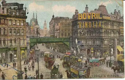 PC05736 Ludgate Circus. London. Postkarte