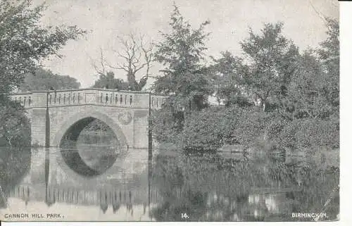 PC07377 Cannon Hill Park. Birmingham. 1908