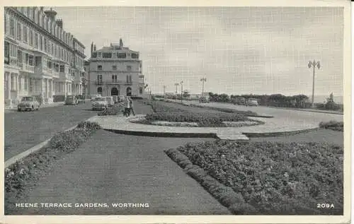 PC08356 Heene Terrassengärten. Worthing. Nr. 209A. 1957