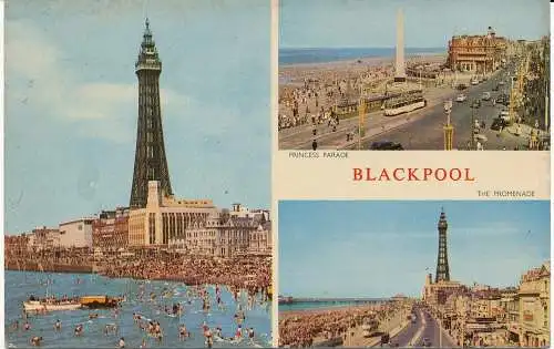 PC06326 Blackpool. Multi-View. 1965. Jarrold and Sons Ltd