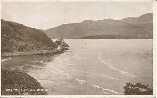 PC08751 Coes Faen und Mündung. Barmouth. Valentinstag. Foto braun. Nr. 84355