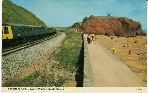 PC06132 Langstone Cliff. Dawlish Warren. South Devon. Dennis Postkarte