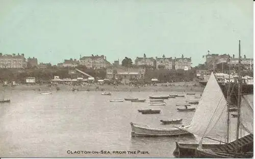 PC08482 Clacton auf See. Vom Pier. Zierlich