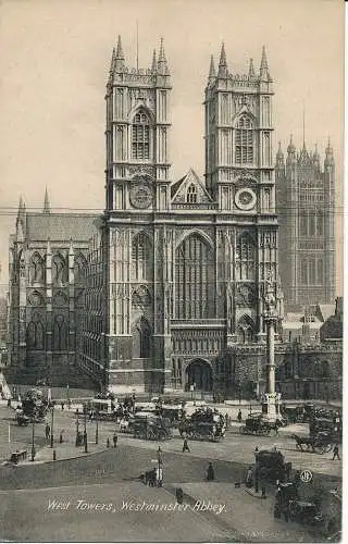 PC05590 Westtürme. Westminster Abbey. Valentinstag