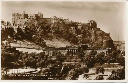 PC05310 Edinburgh Castle. Valentinstag. 1953. RP