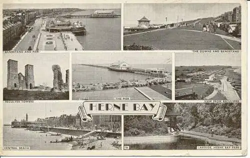 PC08357 Herne Bay. Multi-View. 1955