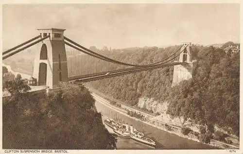 PC08747 Clifton Hängebrücke. Bristol. Nr. 38756