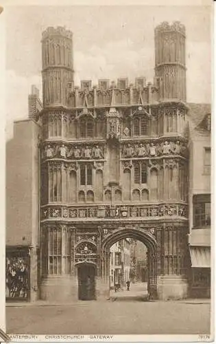 PC08702 Canterbury Christchurch Gateway. Photochrom. Nr. 78176