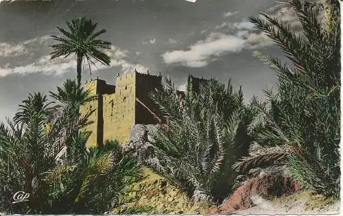 PC08871 Szenen und Typen. Eine Kasbah aus dem Draa-Tal. C. A. P. RP. 1956