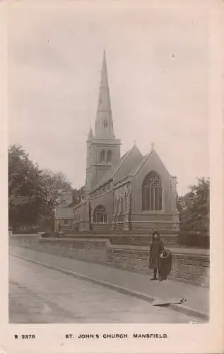 PC08612 St. Johns Church. Mansfield. Kingsway. RP