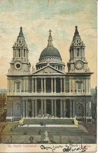 PC05723 St. Pauls Kathedrale. London. 1905