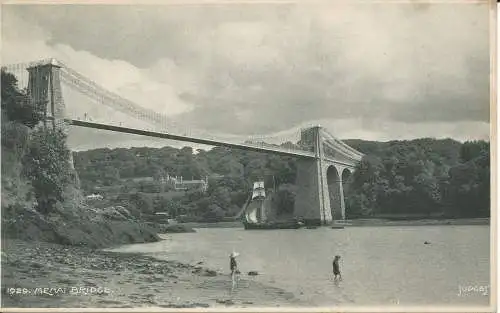 PC08568 Menai-Brücke. Judges Ltd. Nr. 1929. RP