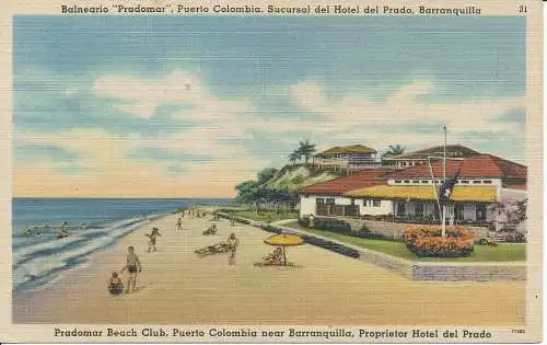 PC09231 Pradomar Beach Club. Puerto Colombia in der Nähe von Barranquilla. Eigentümerhotel