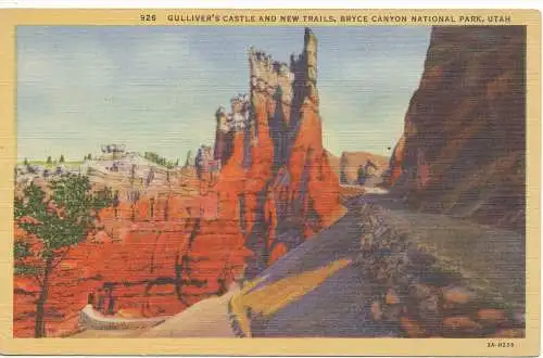 PC11176 Gullivers Castle und neue Wege. Bryce Canyon Nationalpark. Utah. Knie