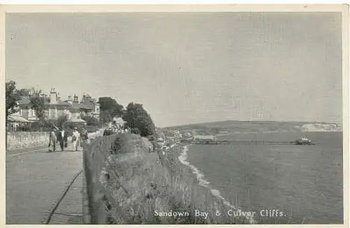 PC11376 Sandown Bay und Culver Cliffs. In der Nähe