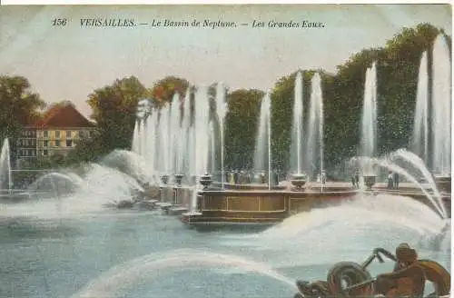 PC10116 Versailles. Das Neptunbecken. Die großen Gewässer. Nr. 156