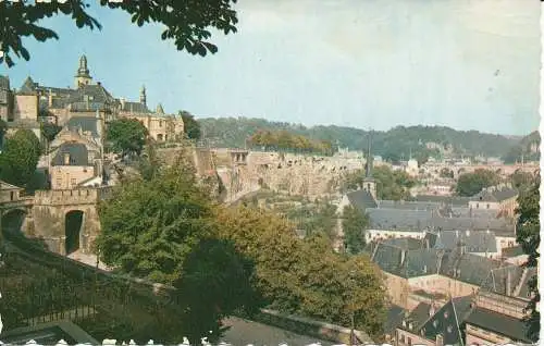 PC09099 Luxemburg. Corniche Promenade und Faubourg du Grund. A. Schaak. Ich