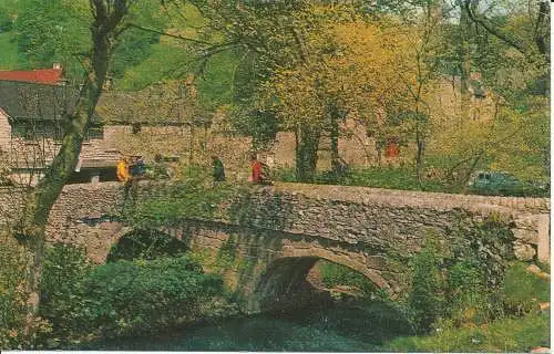 PC06417 The Pack Horse Bridge. Mill Dale. Lachs