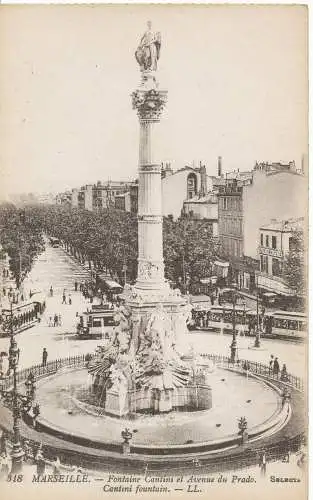 PC10401 Marseille. Kellerbrunnen. Levy Fils. Ausgewählt. Nr. 318