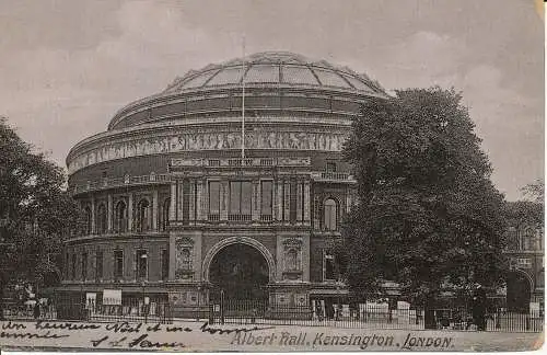 PC05818 Albert Hall. Kensington. London. 1905