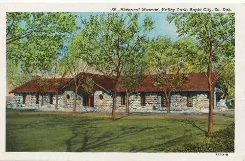 PC11147 Historisches Museum. Halley Park. Rapid City. Also. Dak. Importeur und Jobber