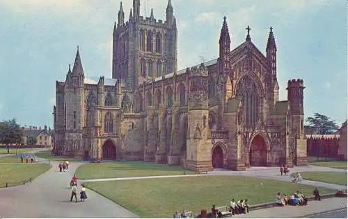 PC07140 Hereford Cathedral. Baxter und Crabtree. Plastichrom. Nr. P36221