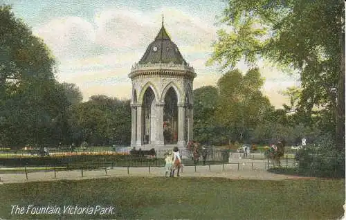 PC08828 Der Brunnen. Victoria Park. J.W.B. Kommerziell. Nr. 307