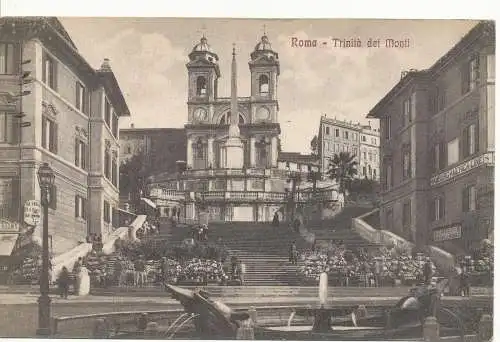 PC09421 Rom. Trinita dei Monti. 1920