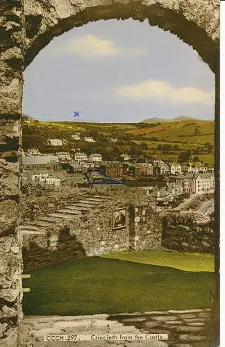 PC07175 Criccieth aus dem Schloss. Frith