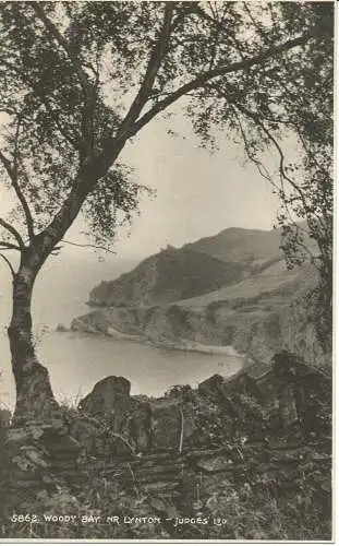 PC08658 Woody Bay. Nr. Lynton. Judges Ltd. Nr. 5862. RP