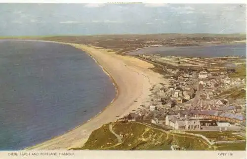 PC11636 Chesil Beach und Portland Harbour. Jarrold. KWEY 116. RP