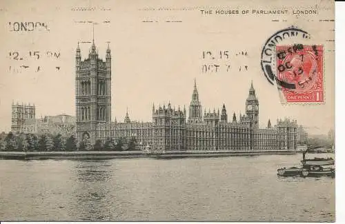 PC05789 Häuser des Parlaments. London. 1913