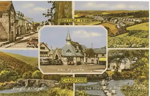 PC11453 Chagford. Multi-View. Friths Serie. 1970