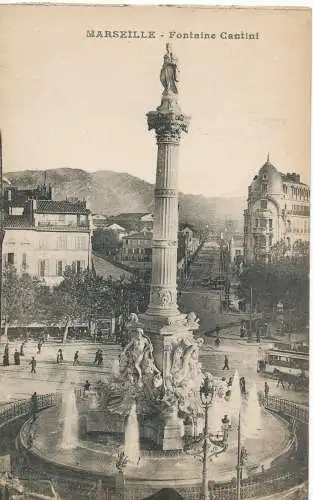 PC11067 Marseille. Brunnen Cantini