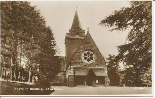 PC07886 Crathie Church. Balmoralisch. Valentinstag. Nr. 224349. RP