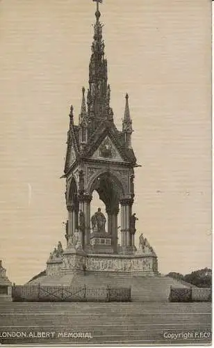 PC05754 London. Albert Memorial. Postkarte