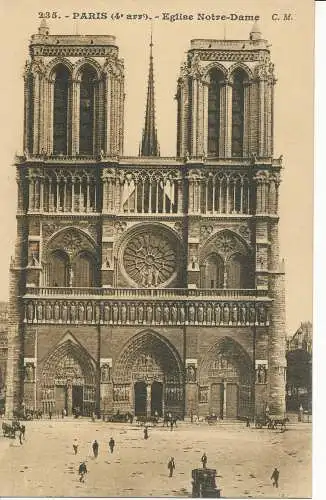 PC08863 Paris. Kirche Notre Dame. C. M. Nr. 235