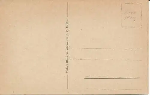 PC09173 Mosel. Burg Cochem. Rhein. Verkenhrsverein. Nr. 200