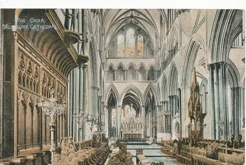 PC11751 Der Chor. Kathedrale von Salisbury. Valentinstag