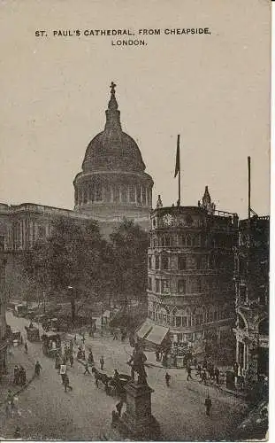 PC05764 St. Pauls Kathedrale von billig. London. 1911