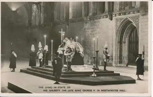 PC08235 Die Lüge im Zustand Seiner Majestät des verstorbenen Königs George V. in Westminster