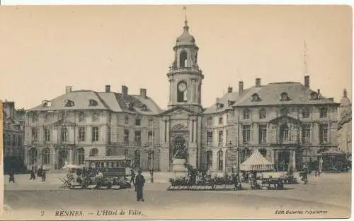 PC10207 Rennes. Das Rathaus. Levy Fils. Nr. 7