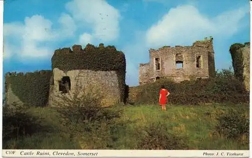 PC06100 Burgruine. Clevedon. Somerset. 1972. H. Barton