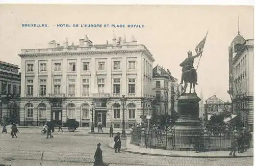 PC09382 Brüssel. Hotel de L Europe und Place Royale