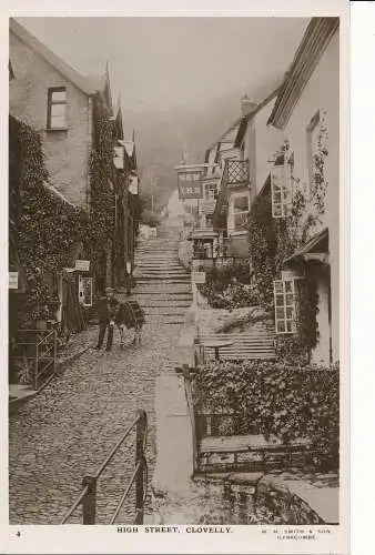 PC08295 High Street. Clovelly. W.H. Smith. Nr. 4. PR