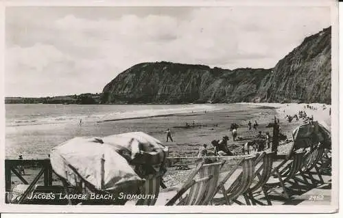 PC08032 Jacobs Ladder Beach. Sidmouth. RA. Nr. 2482. RP. 1955