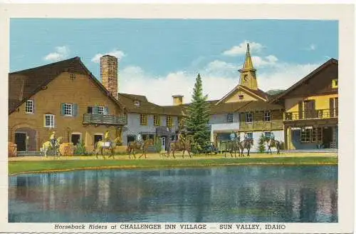 PC11150 Reiter im Challenger Inn Village. Sun Valley. Idaho