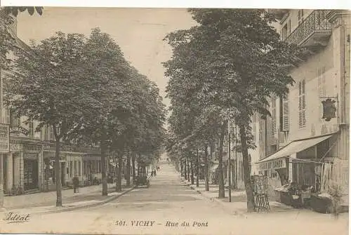 PC09427 Vichy. Rue du Pont. St. Gerand. 1928